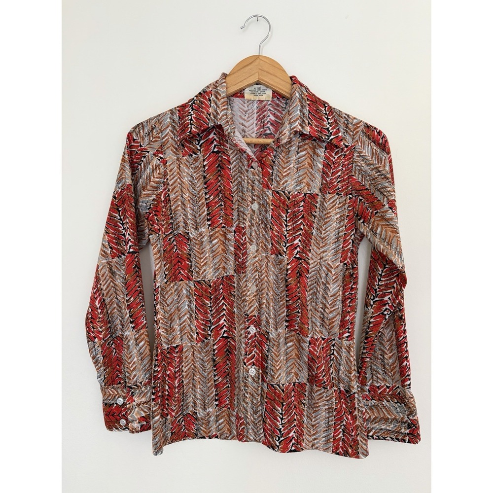 Vintage 1970's Kmart Blouse Read RE Size